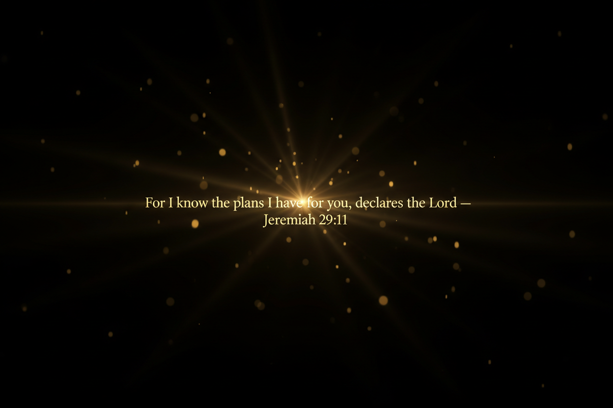 Ambient Bible Verse Banner